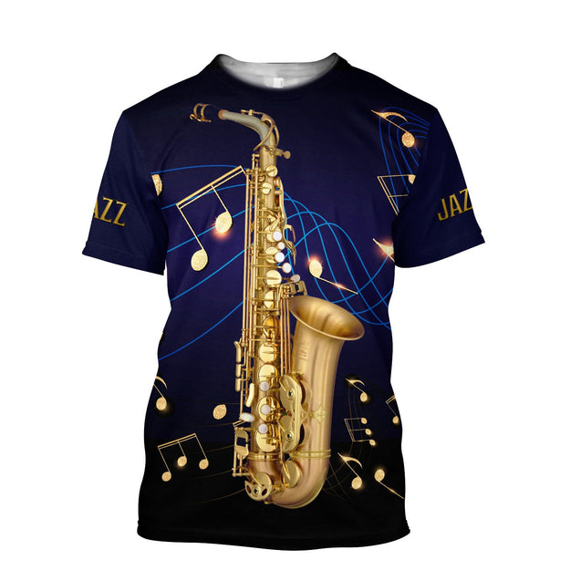 Saxophone Musical Instrument 3D All Over Printed Shirts For Men And Women TN