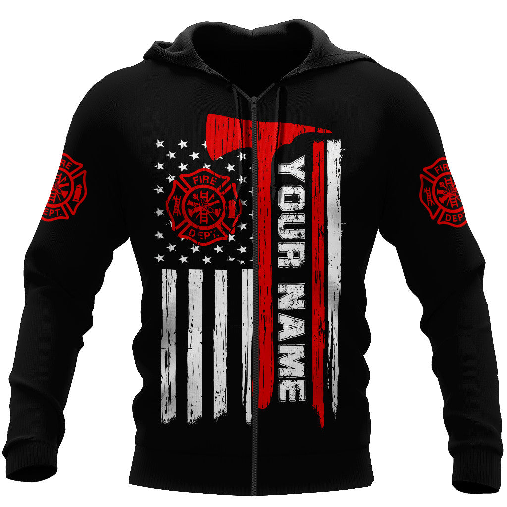 Customize Name Firefighter 3D All Printed Hoodie For Men And Women DA21012001
