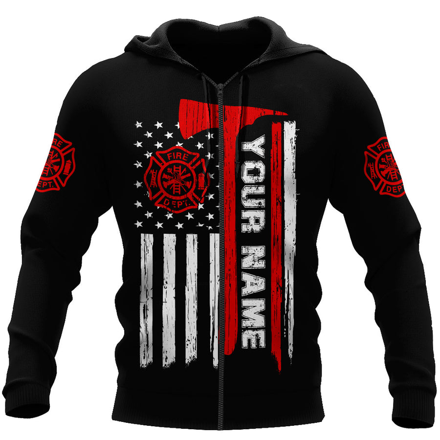 Customize Name Firefighter 3D All Printed Hoodie For Men And Women DA21012001