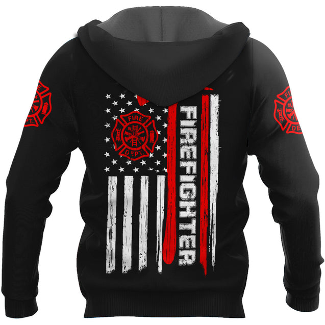 Customize Name Firefighter 3D All Printed Hoodie For Men And Women DA21012001