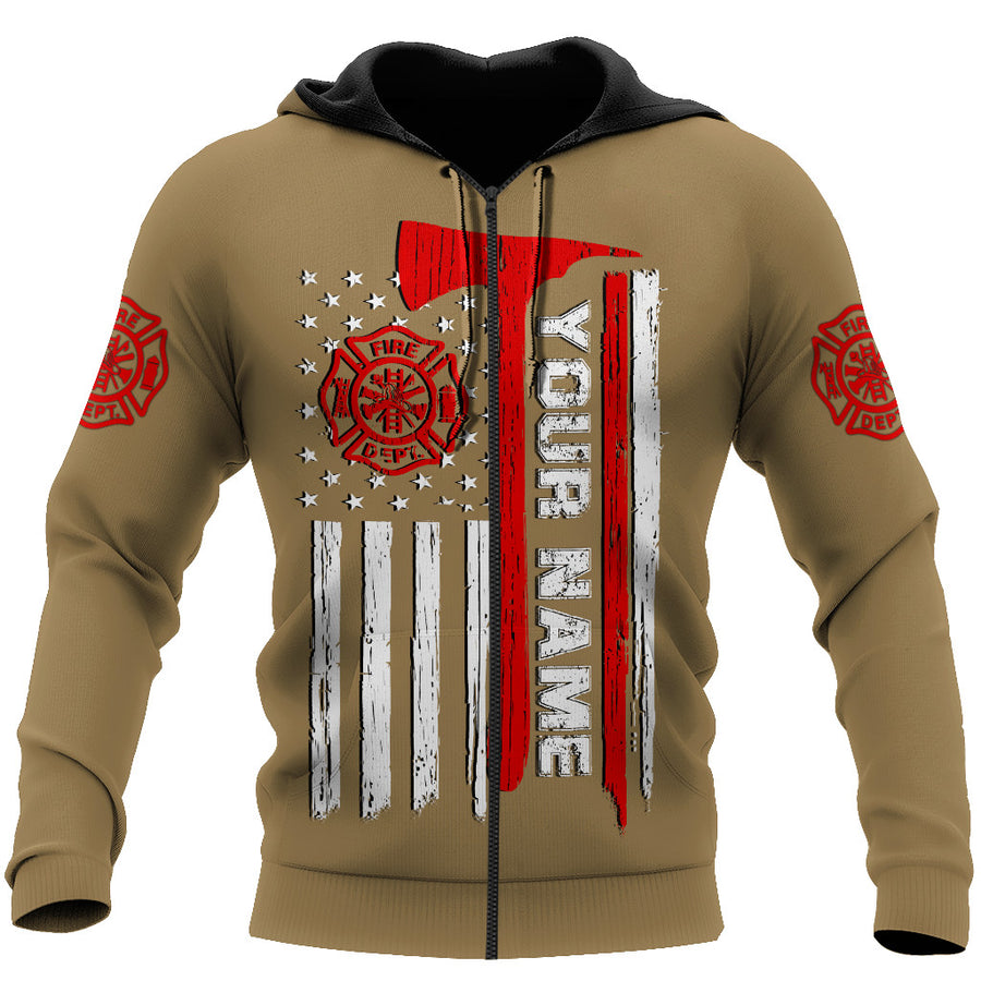 Customize Name Firefighter 3D All Printed Hoodie For Men And Women DA21012002