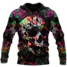 Tropical Skull Hoodie For Men And Women