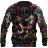 Tropical Skull Hoodie For Men And Women