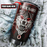 Customize Name Wolf Steel Tumbler