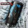 Customize Name Black Wolf Steel Tumbler