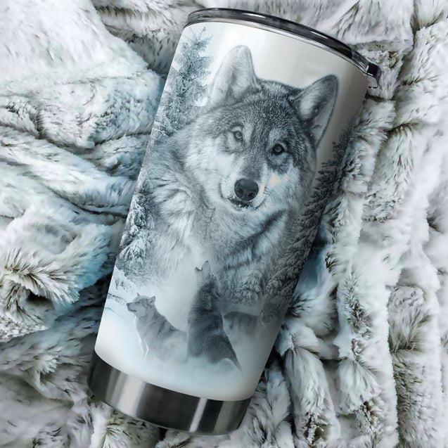 Wolf Steel Tumbler