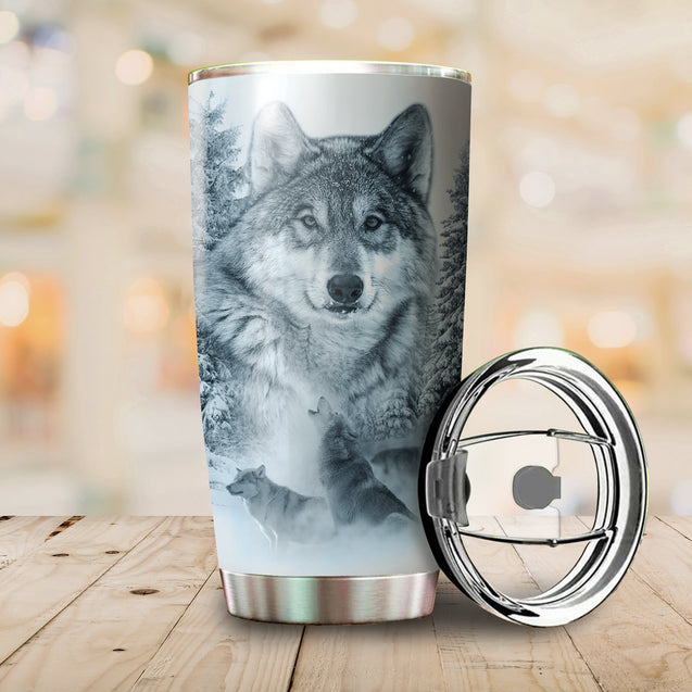 Wolf Steel Tumbler