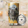 Couple Wolf Steel Tumbler