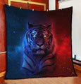 Tiger Galaxy 3D All Over Printed Quilt