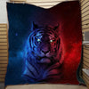 Tiger Galaxy 3D All Over Printed Quilt