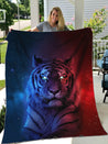 Tiger Galaxy 3D All Over Printed Blanket