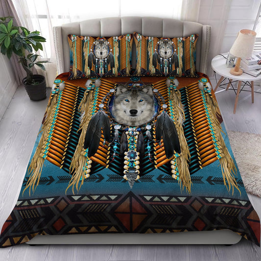 Native Wolf 3D All Over Printed Bedding Set