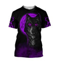 The Moon Wolf 3D All Over Printed Unisex Shirt