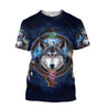 Celtic Wolf 3D All Over Printed Unisex Shirts