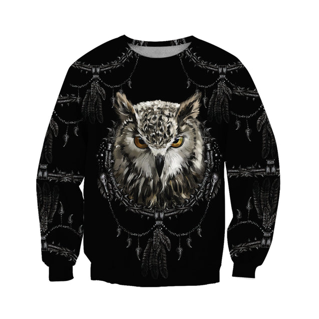 Owl Native American 3D All Over Printed Unisex Shirts