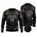 Wolf Native American 3D Over Printed Unisex Shirt