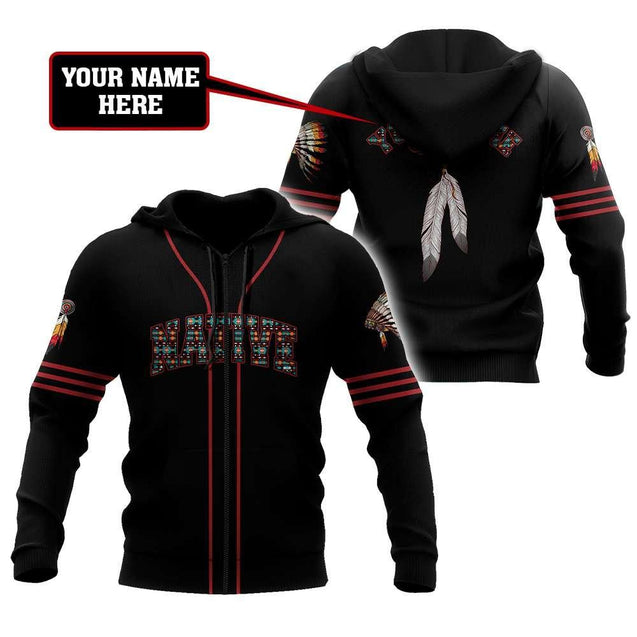 Custom Name Native American3D All Over Printed Unisex Shirts