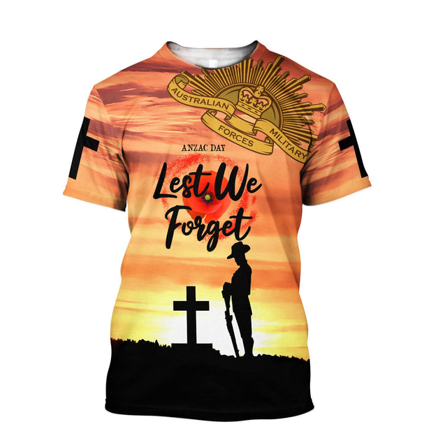 Premium Unisex Hoodie Lest We Forget Anzac Day ML