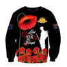 Premium Unisex Hoodie Poppy Flower Lest We Forget Anzac Day ML