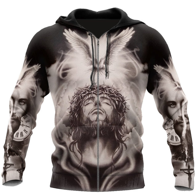 Premium Unisex Hoodie 3D All Over Printed Easter Day Christian Jesus No13 ML