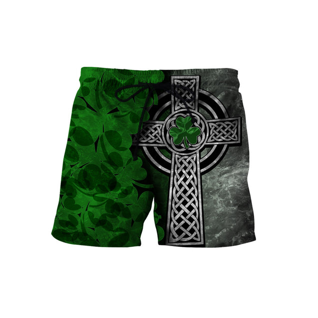 Customize Name Irish Shamrock And Cross Hoodie For Men And Women TNA25022102