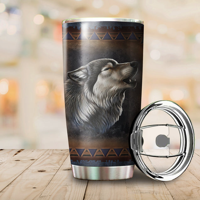 Wolf Steel Tumbler