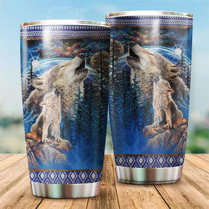 Wolf Steel Tumbler