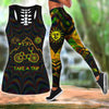 Take A Trip Hippie Combo Hollow Tank Top And Legging Outfit AM1120530