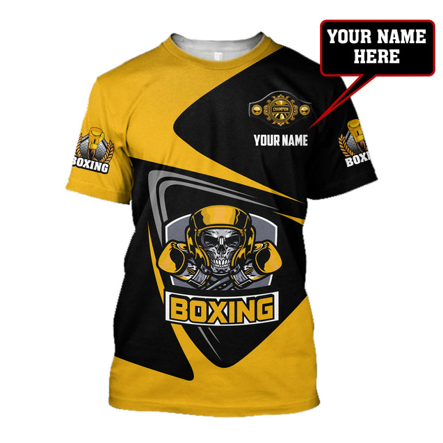 Custom Name Boxing 3D All Over Printed Unisex Shirts