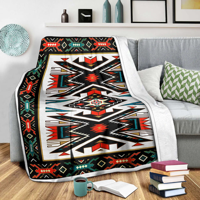 Native American 3D All Over Printed Blanket