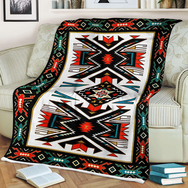 Native American 3D All Over Printed Blanket