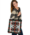 Native American 3D Printed Canvas Tote Bag