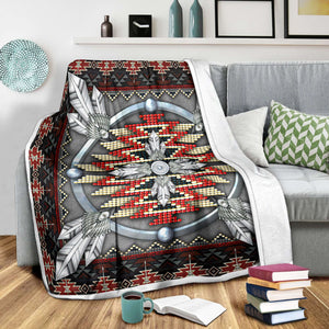 Native American 3D All Over Printed Blanket