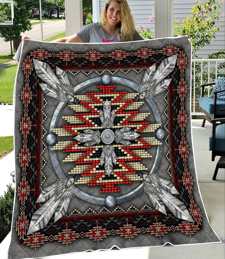 Native American 3D Full Printing Soft and Warm Quilt
