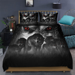 Wolf 3D All Over Printed Bedding Set