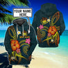 Polynesian Hawaii Personalized Name 3D Unisex Hoodie