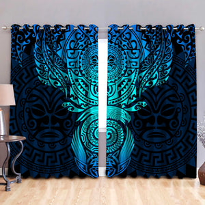 New Zealand Maori Culture Window Curtains ML
