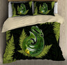 Aotearoa Bedding Set Manaia Silver Fern Paua Shell Bedding Set ML