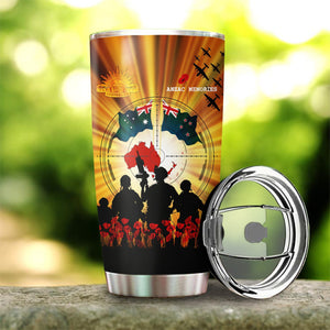 Anzac Day New Zealand And Australia Stainless Steel Tumbler 20Oz