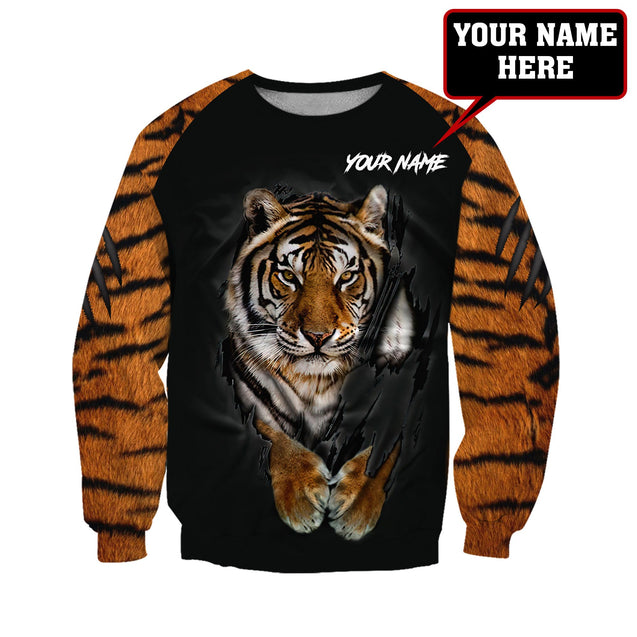 Customize Name Tiger Hoodie For Men And Women AM06042102