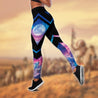 Wolf 3D All Over Printed Legging + Hollow Tank