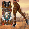 Native American 3D All Over Printed Legging + Hollow Tank