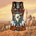 Native American 3D All Over Printed Legging + Hollow Tank