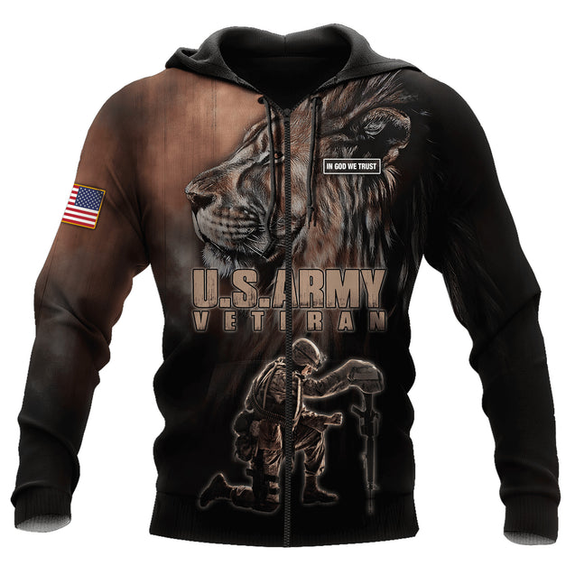 US Army Veteran 3D All Over Printed Unisex Shirts