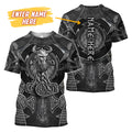 Customized Name Viking 3D All Over Printed Unisex Shirts