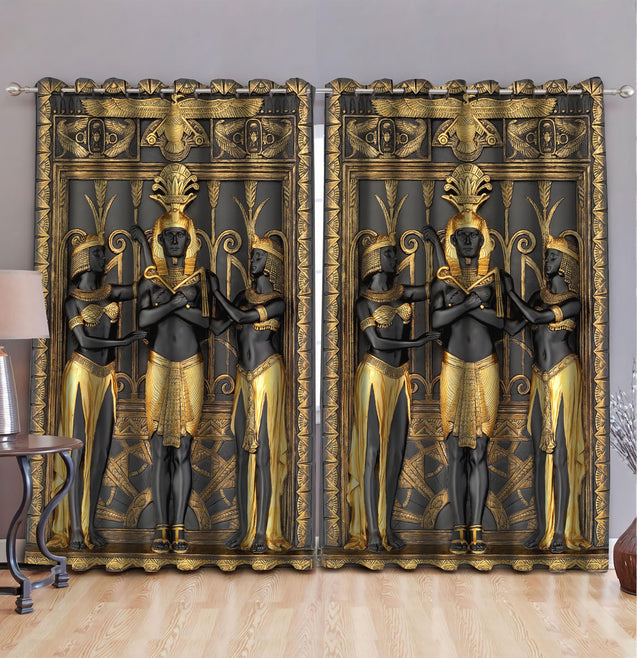 Ancient Egypt 3D All Over Printed Window Curtains