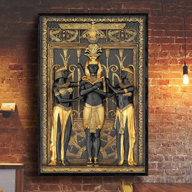 Ancient Egypt Poster Vertical 3D Printed