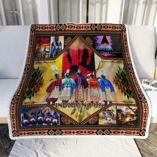 Native American Indigenous 3D All Over Printed Blanket