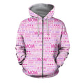 3D All Over Happy Mother's Day Quote Hoodie-Apparel-Khanh Arts-Zipped Hoodie-S-Vibe Cosy™