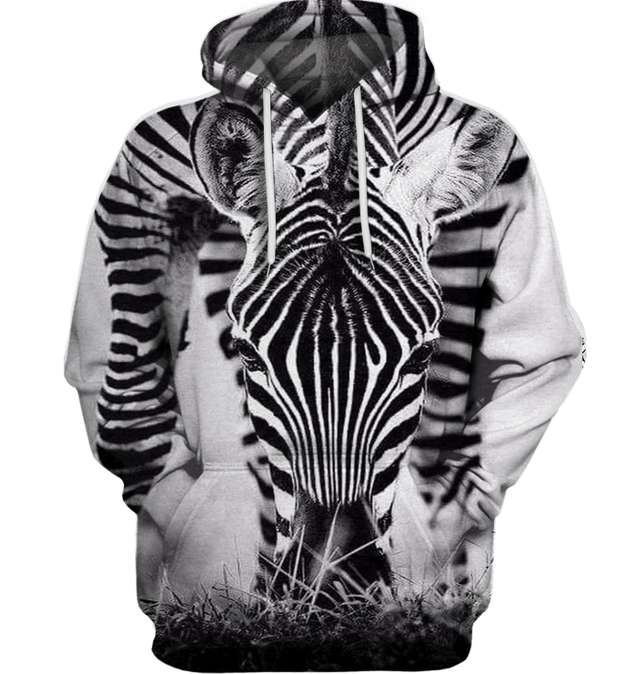 3D All Over Print Zebra Face Shirt-Apparel-6teenth World-Hoodie-S-Vibe Cosy™